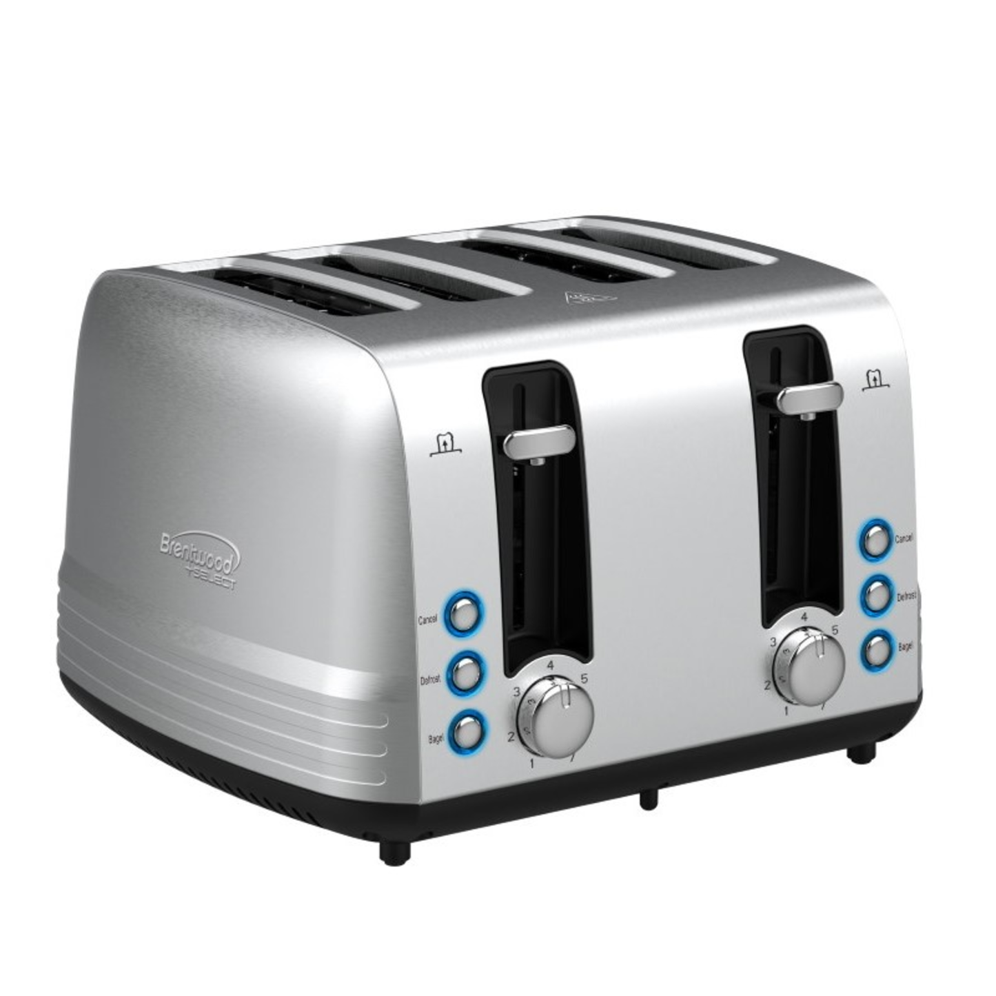 EXTRA WIDE 4-SLICE TOASTER STAINLESS STEEL )