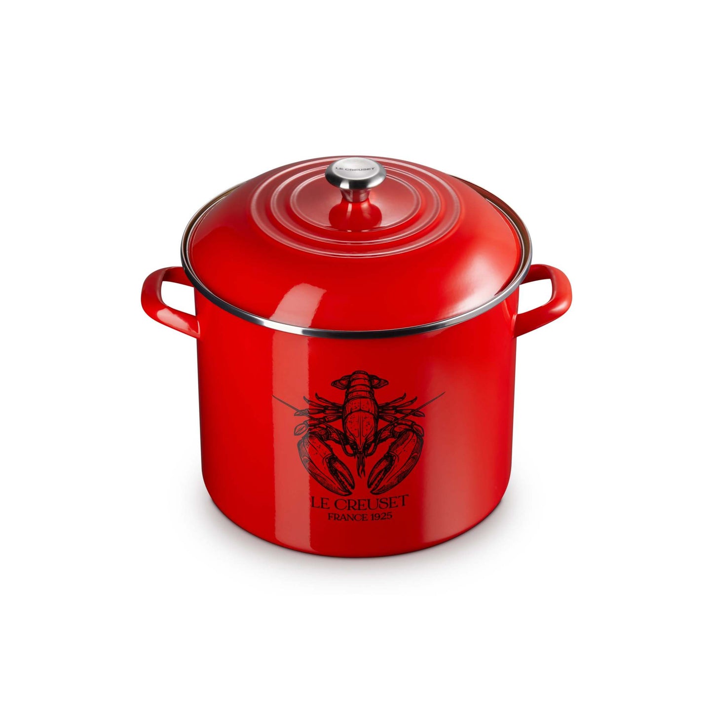 20QT ENAMEL ON STEEL TRADITIONAL LOBSTER STOCKPOT W/ LID