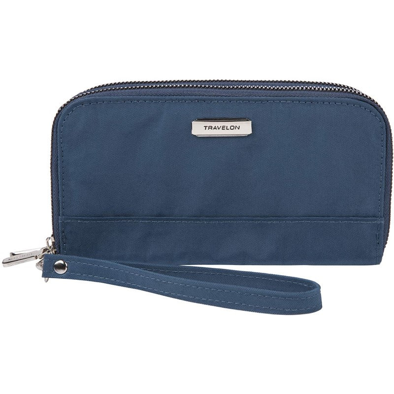 RFID BLOCKING DOUBLE ZIP WALLET