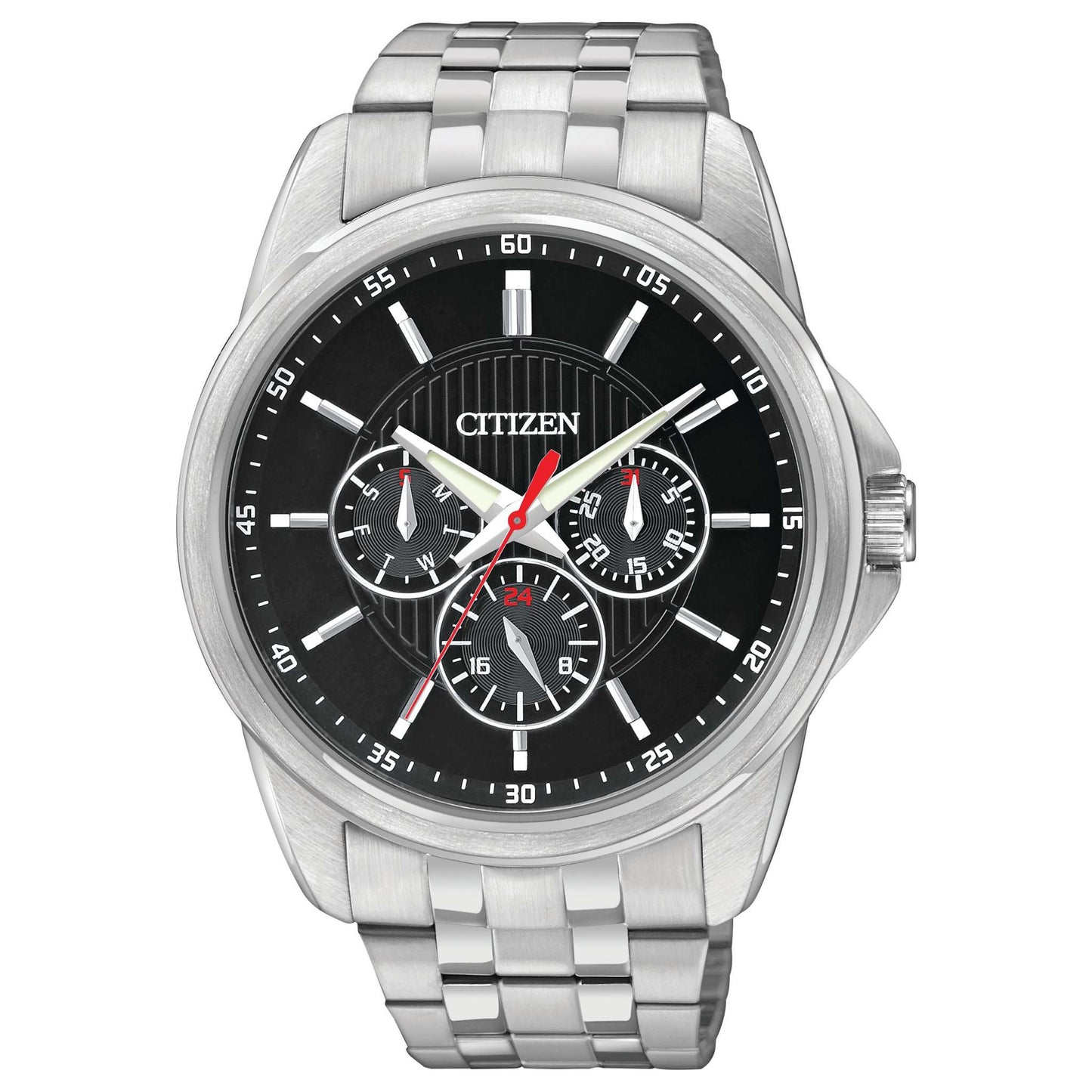 MENS QUARTZ STAINLESS STEEL WATCH