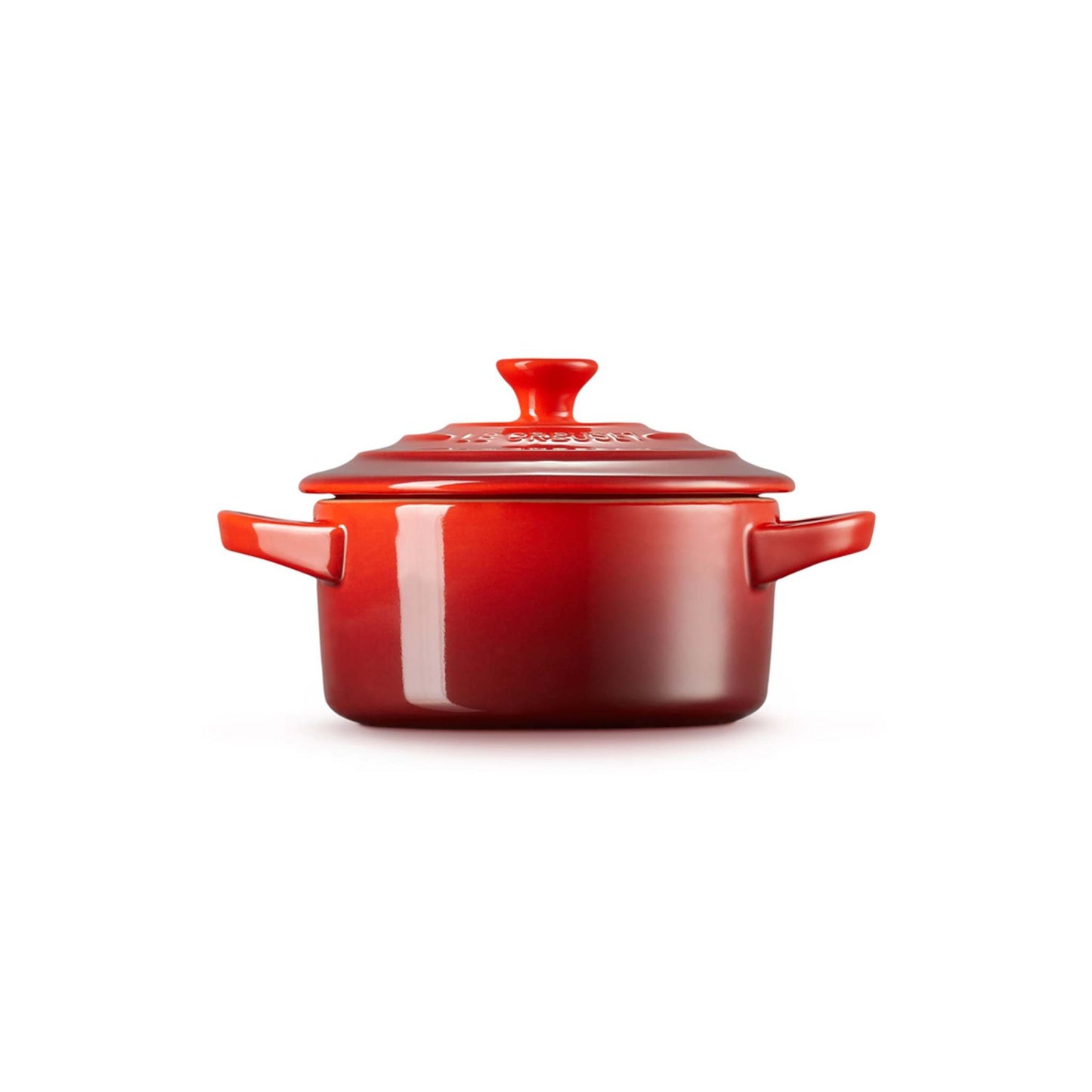 8OZ STONEWARE MINI ROUND COCOTTE CERISE