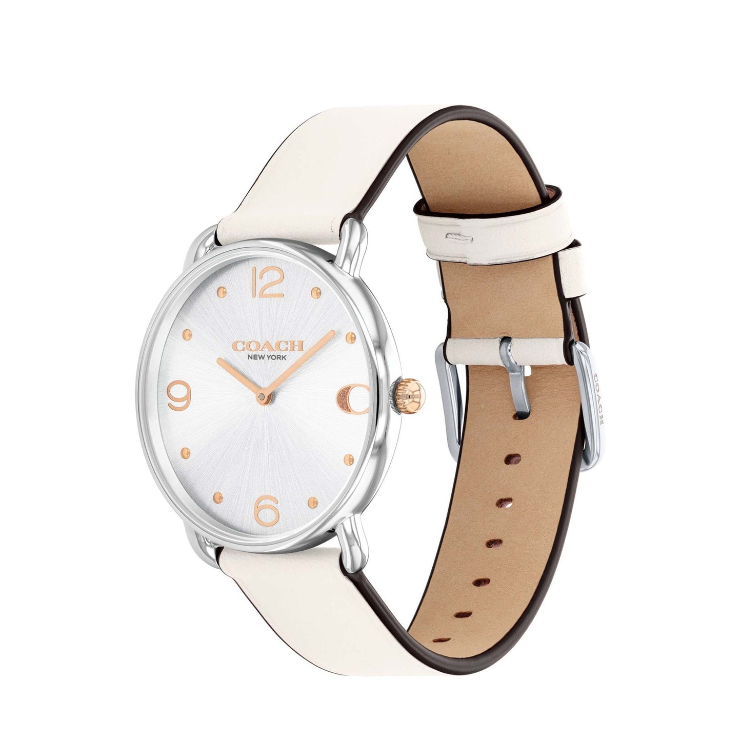 LADIES' ELLIOT CHALK LEATHER STRAP