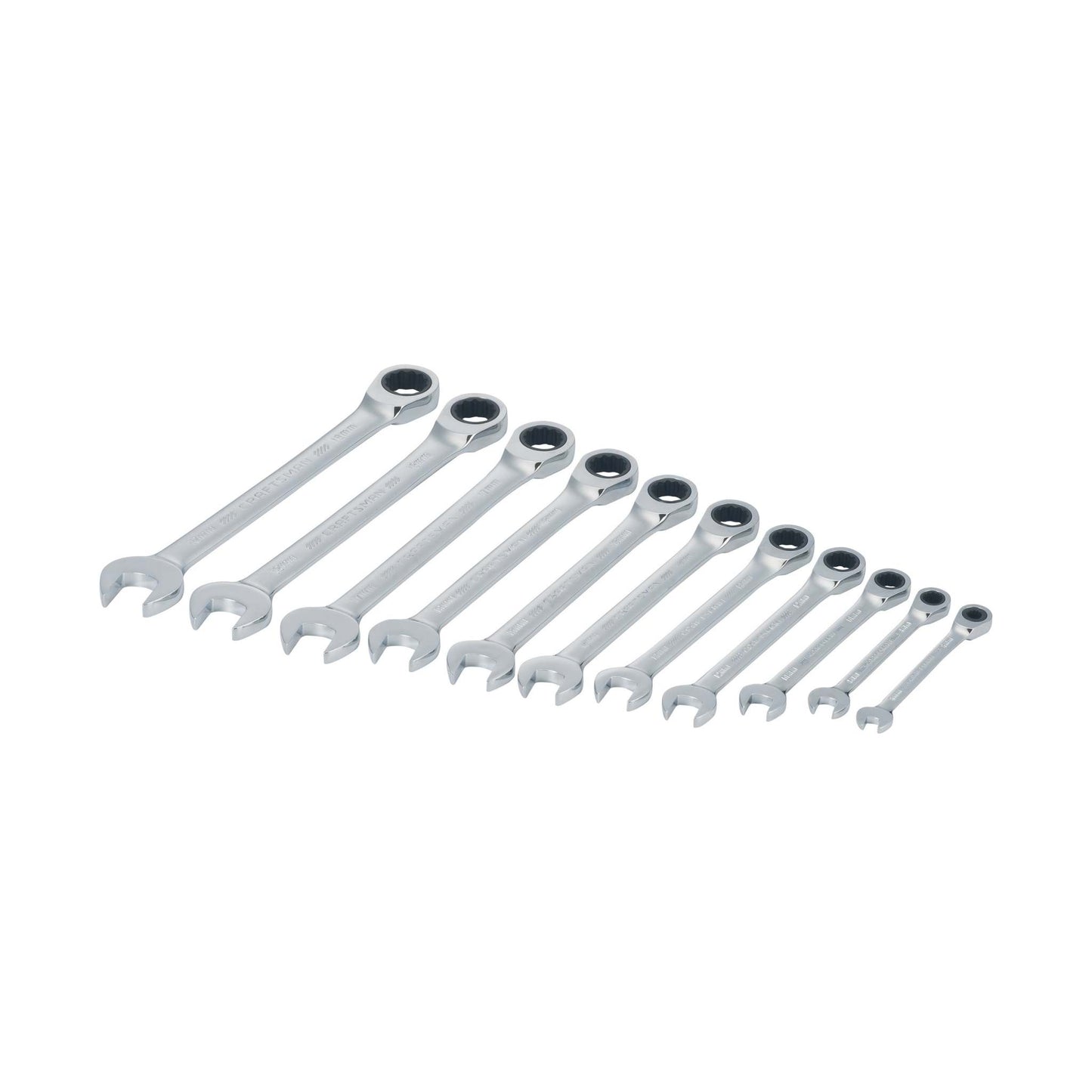 11PC MM RATCHETING COMBINATION WRENCH SET