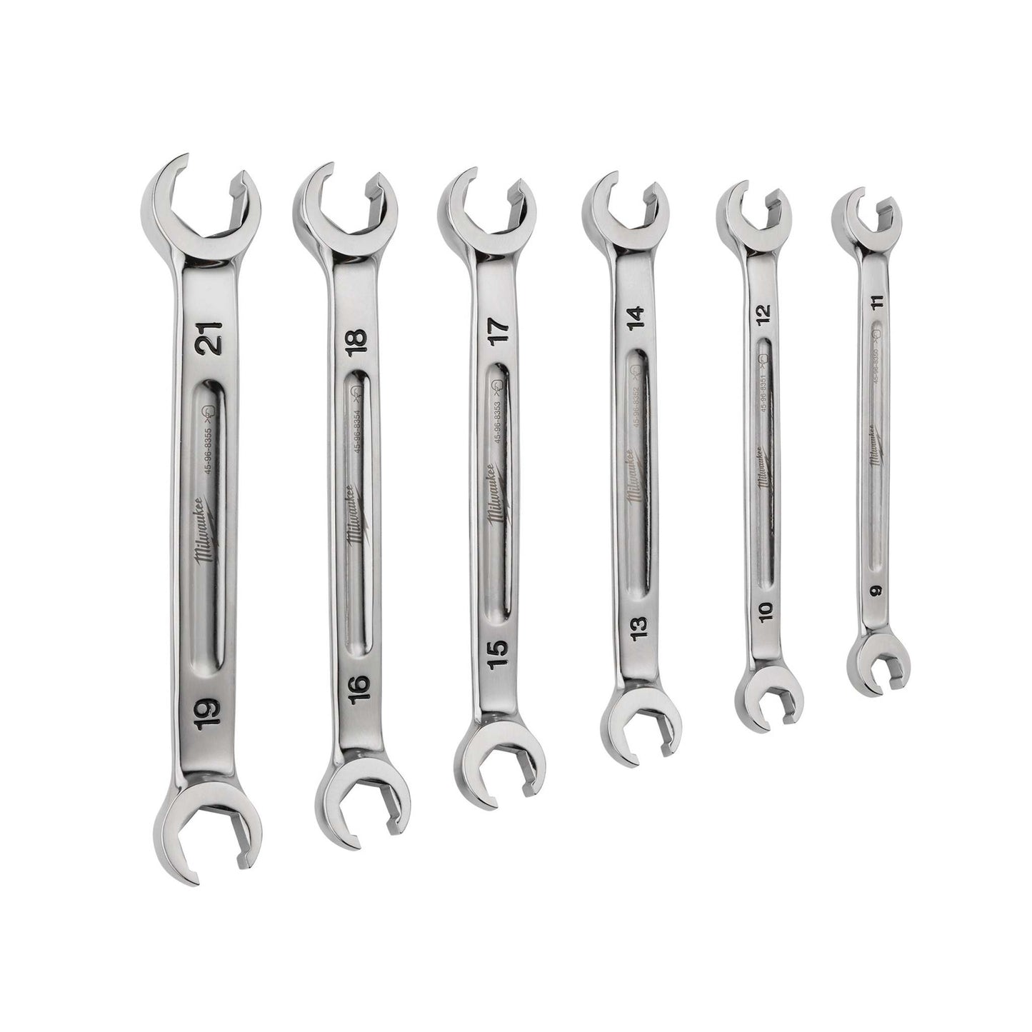 6PC METRIC DOUBLE END FLARE NUT WRENCH SET