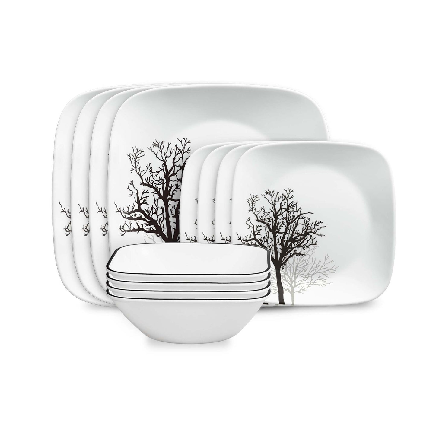 TIMBER SHADOWS 12PC DINNERWARE SET