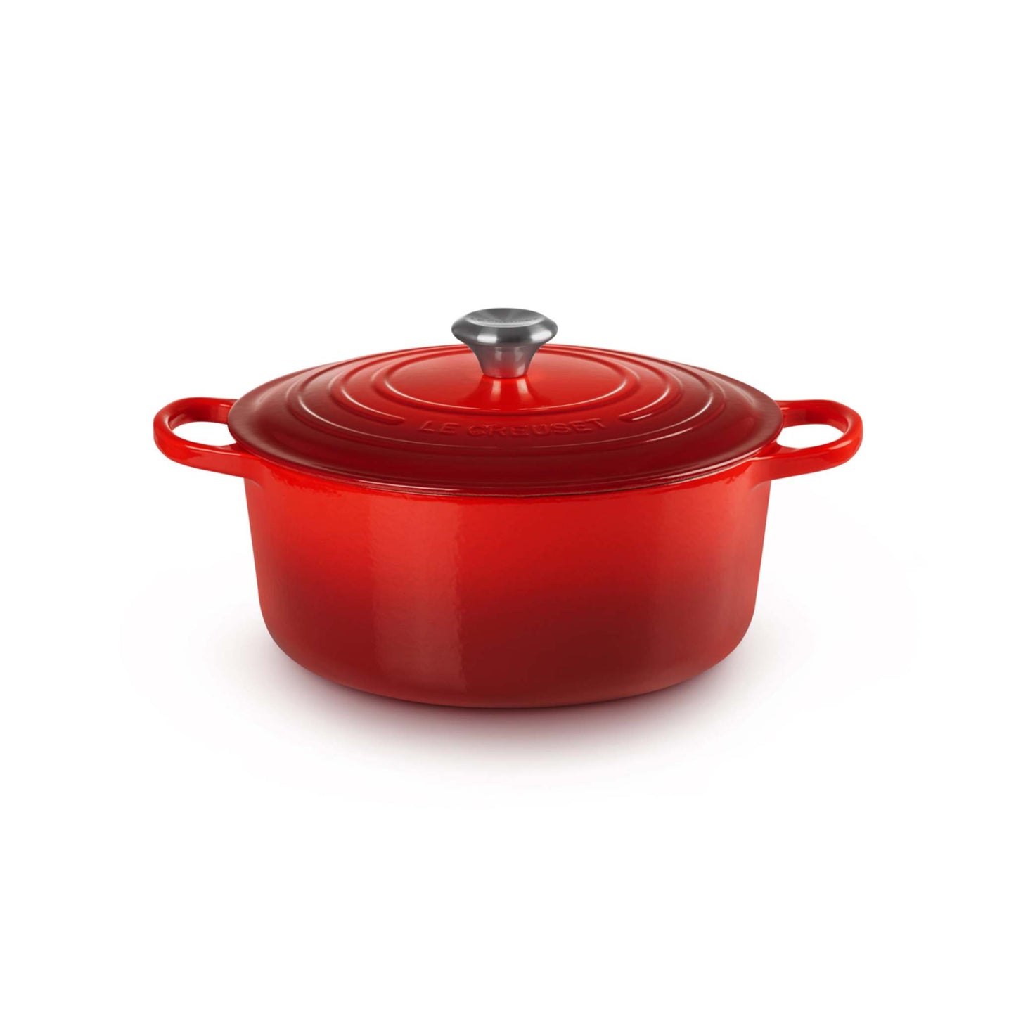 7.25QT SIGNATURE CAST IRON ROUND DUTCH OVEN CERISE