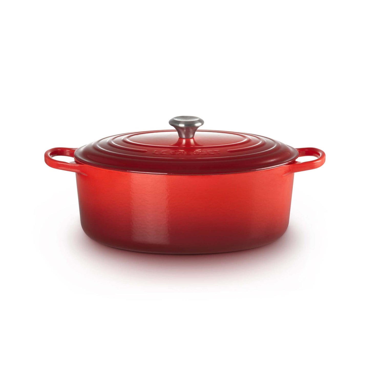 9.5QT SIGNATURE CAST IRON OVAL DUTCH OVEN CERISE