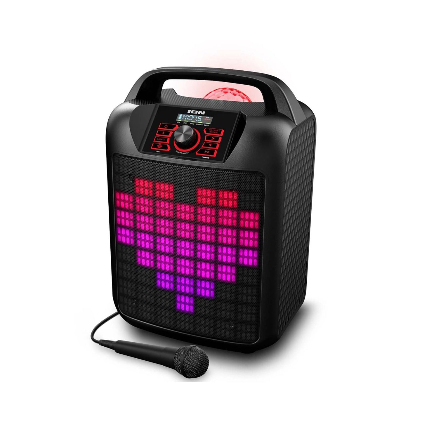 PARTY ROCKER MAX HIGH POWER PORTABLE SPEAKER W/ CUSTOMIZABLE THEME LIGHTS