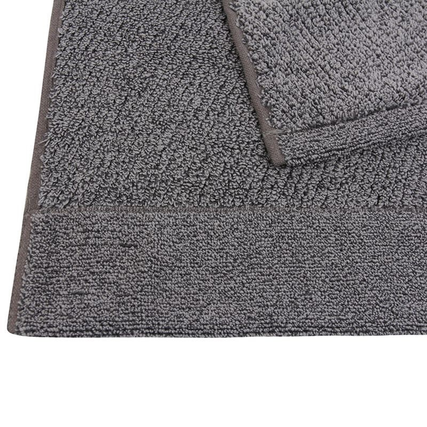 TAILORED 2PCS SET BATH TOWEL - (CHARCOAL)