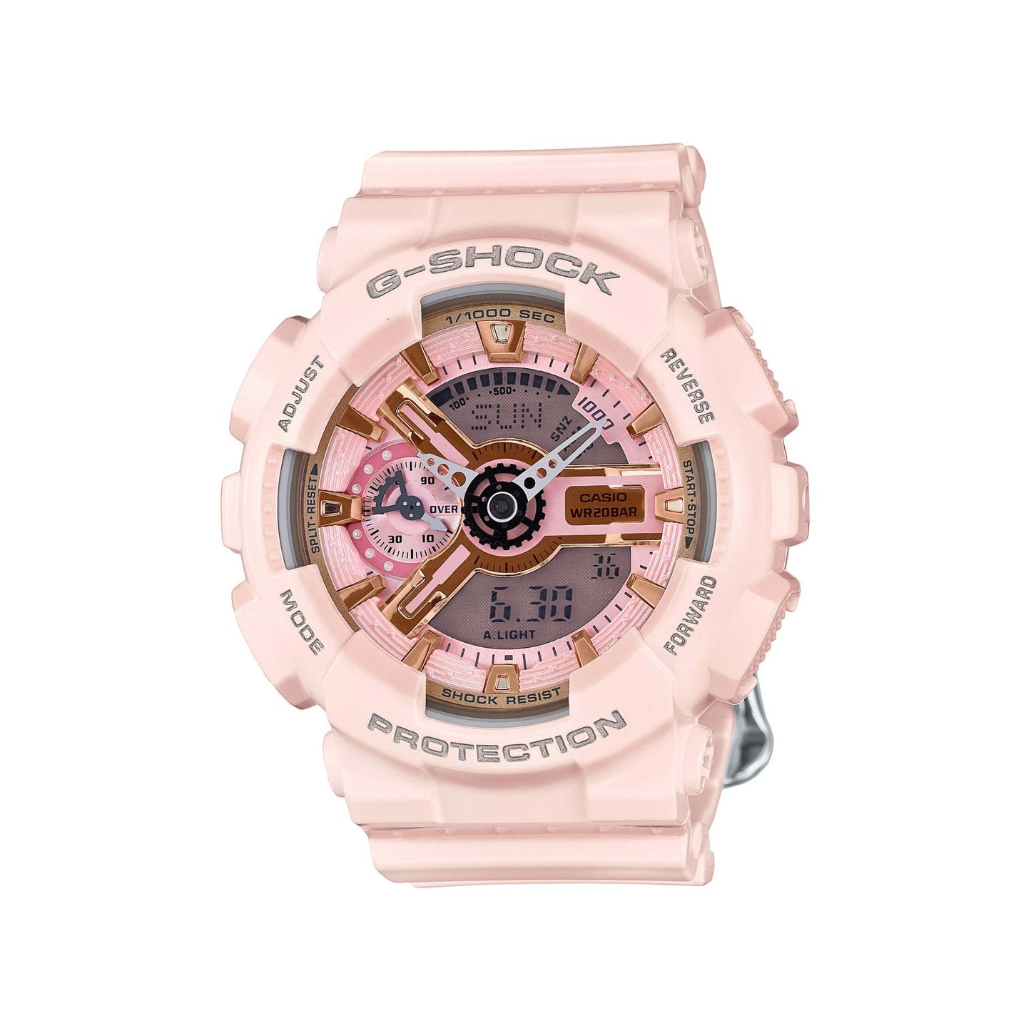 LADIES G-SHOCK S SERIES ANA-DIGI BABY RESIN WATCH