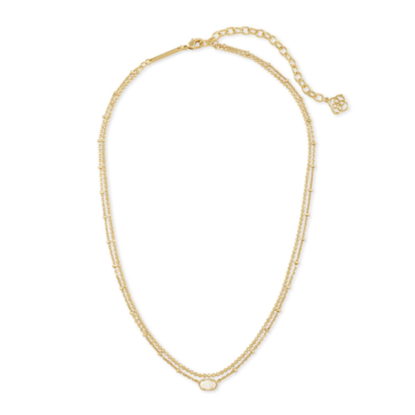 KENDRA SCOTT EMILIE GOLD MULTI STRAND NECKLACE IN IRIDESCENT DRURY