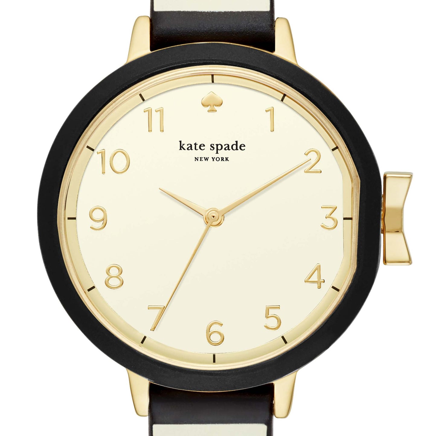 LADIES PARK ROW & CREAM SILICONE WATCH CREAM DIAL
