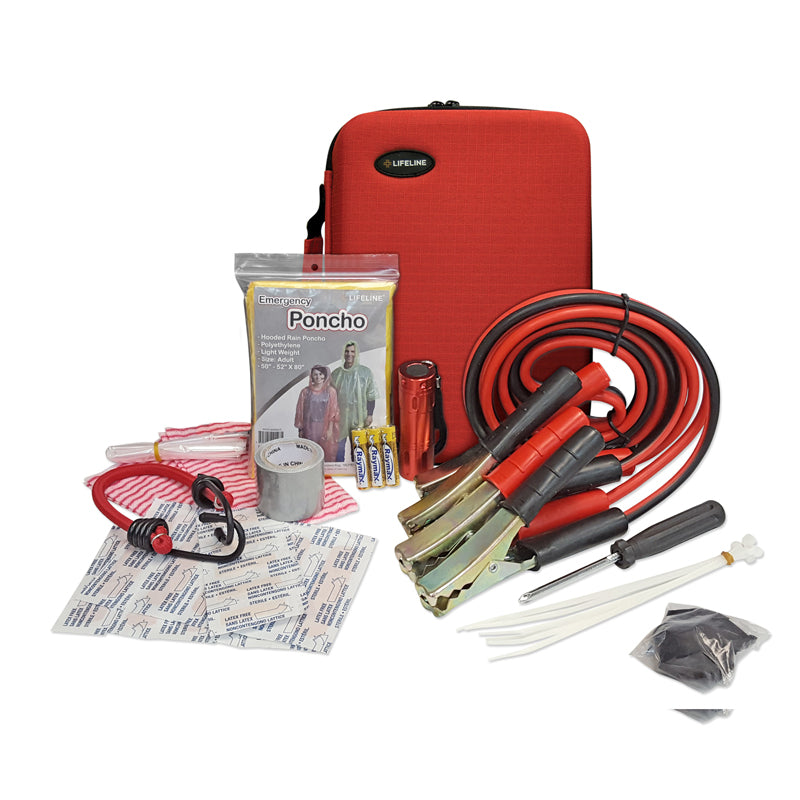 35 - PIECE EMERGENCY ROADSIDE KIT HARD SHELL BAG