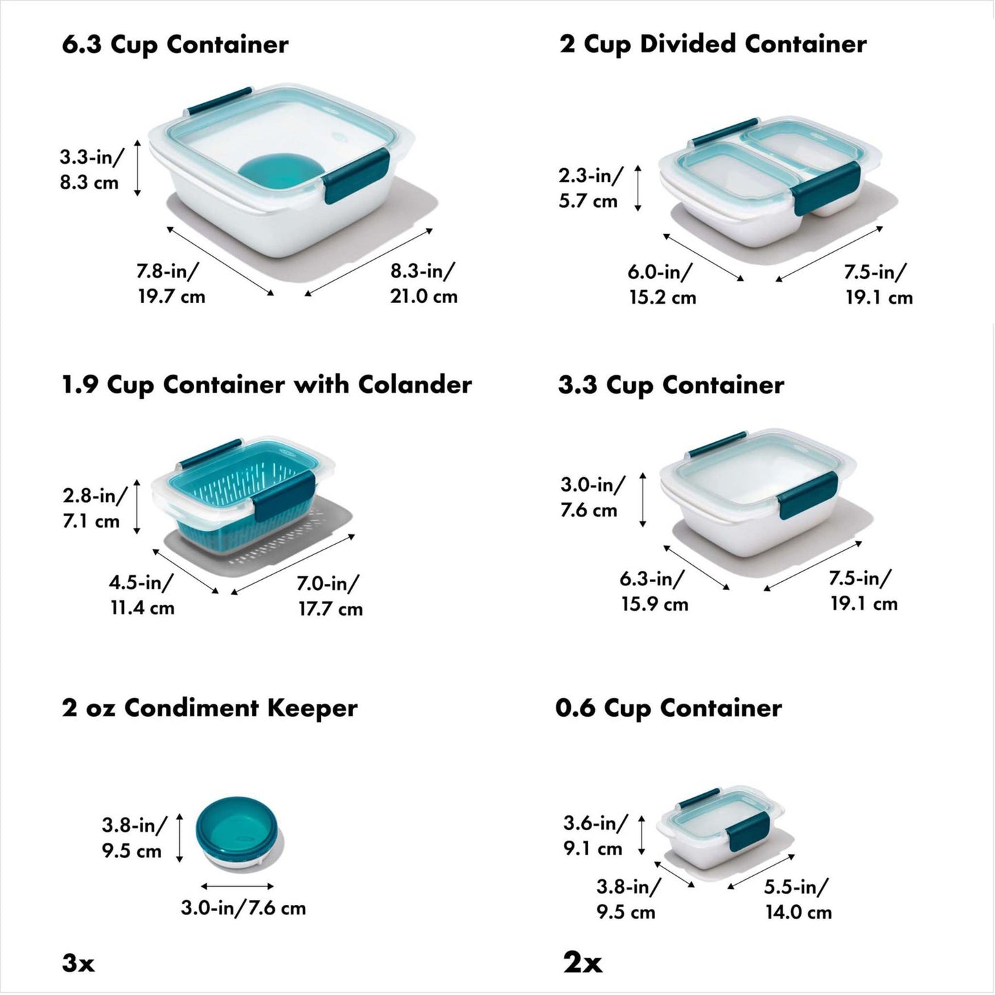 20PC PREP & GO LEAKPROOF CONTAINER SET