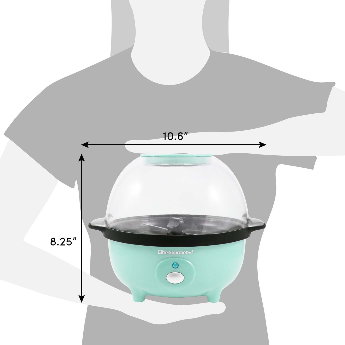 3QT AUTOMATIC STIRRING POPCORN MAKER