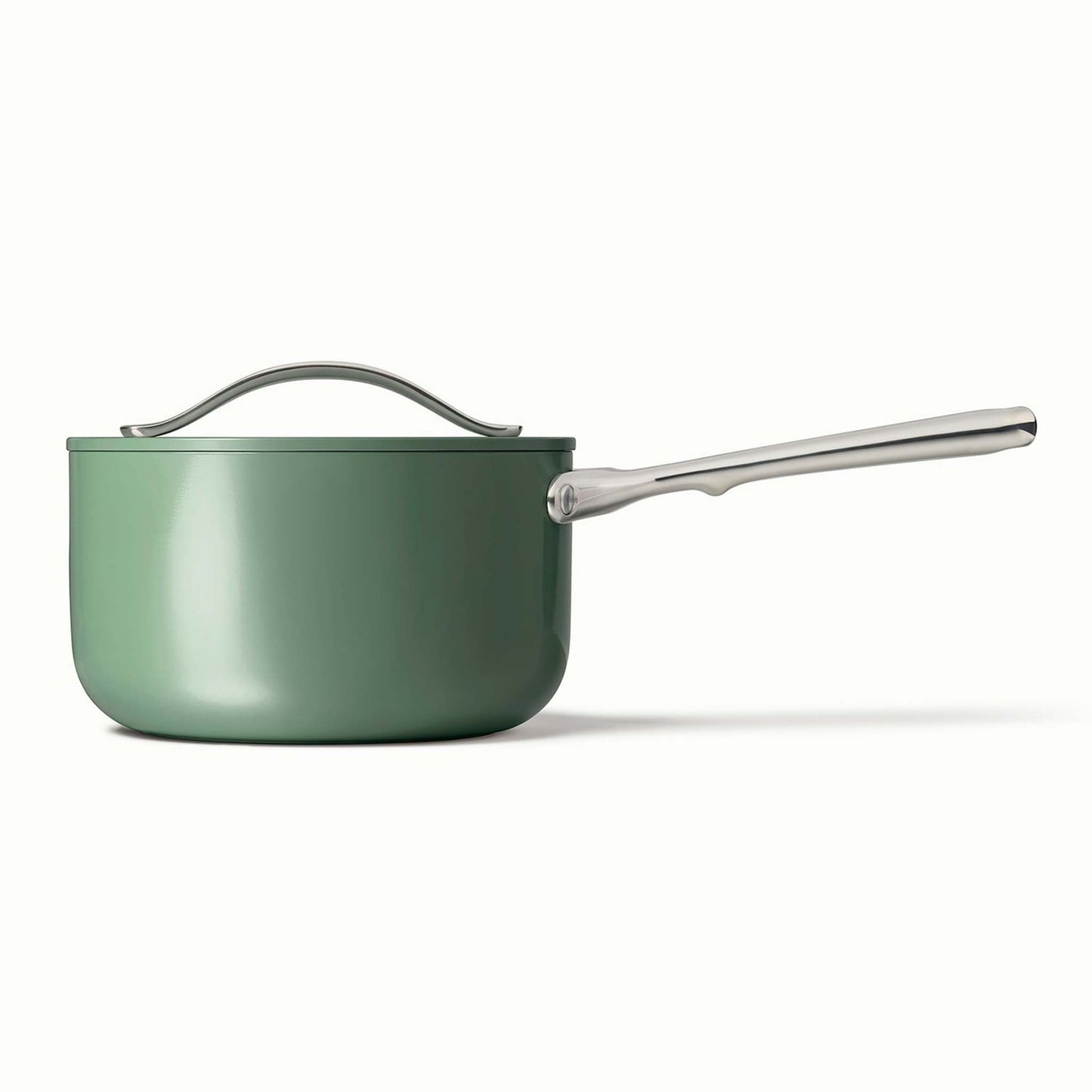 3QT NONSTICK CERAMIC SAUCEPAN SAGE