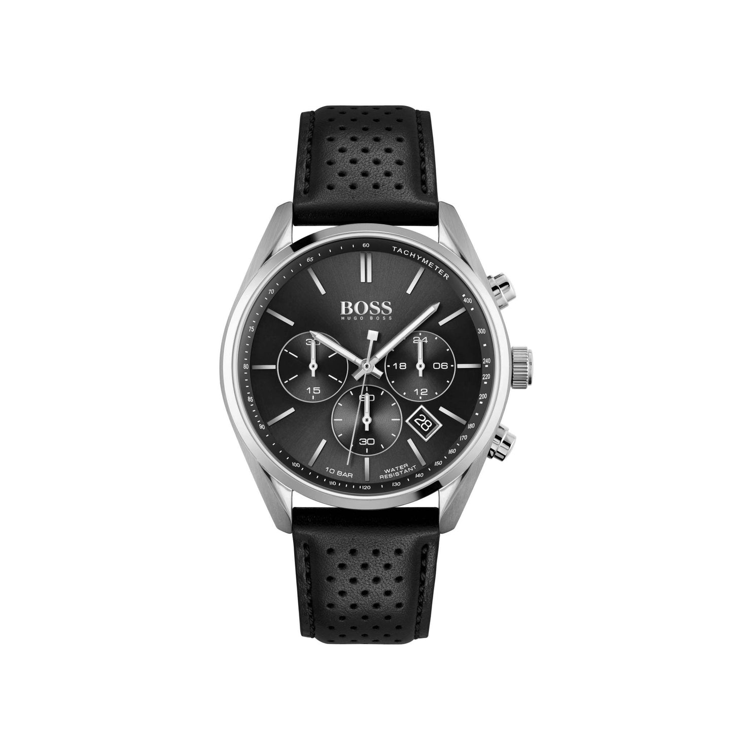 MENS CHAMPION & LEATHER STRAP WATCH