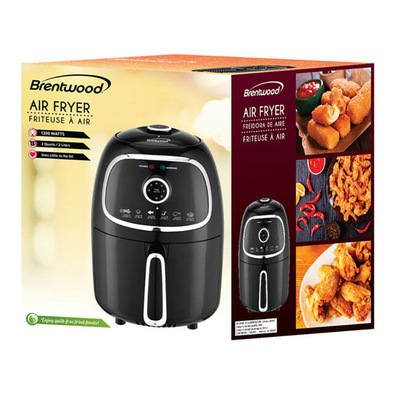 2 - QUART ELECTRIC AIR FRYER WITH TIMER AND TEMP CONTROL