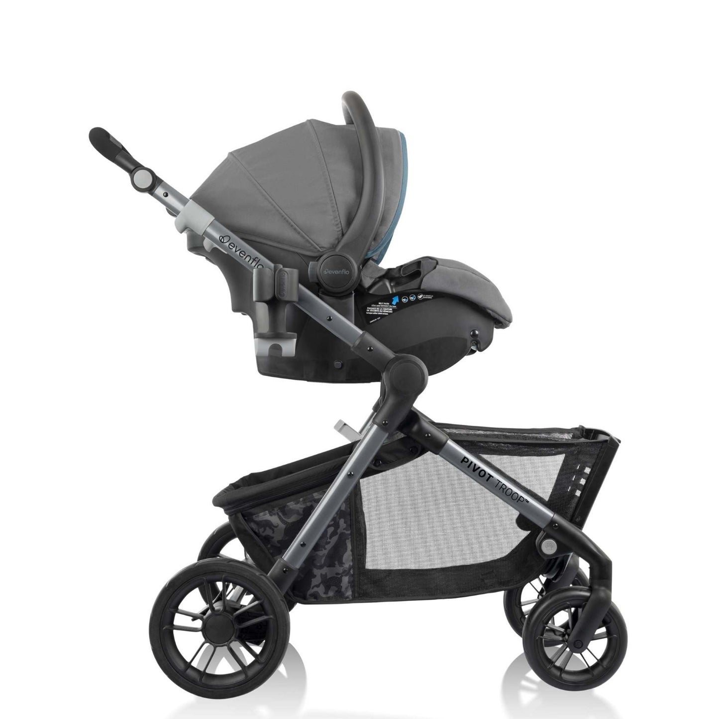 PIVOT TROOP CHILD & PET TRAVEL SYSTEM W/ LITEMAX CAR SEAT MOONSTONE