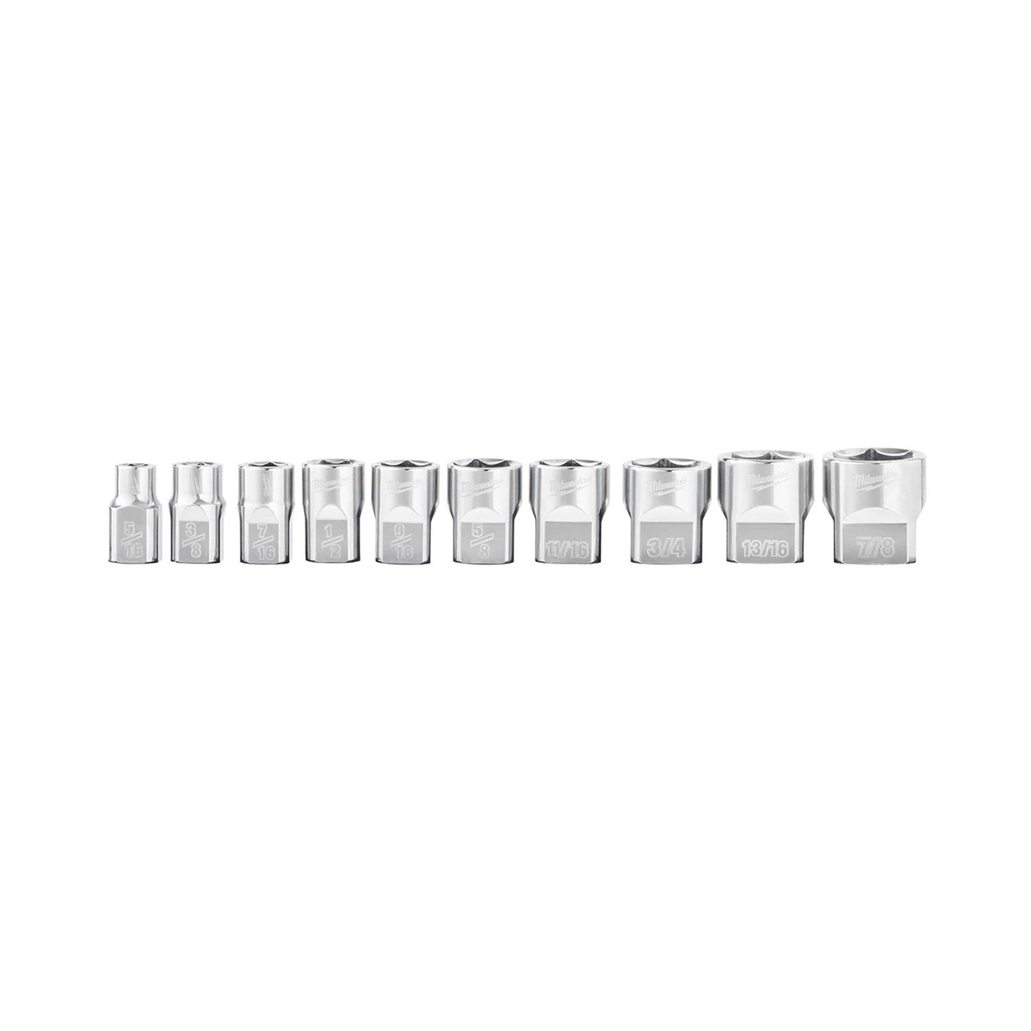 3/8" DRIVE 10PC SOCKET SET - SAE