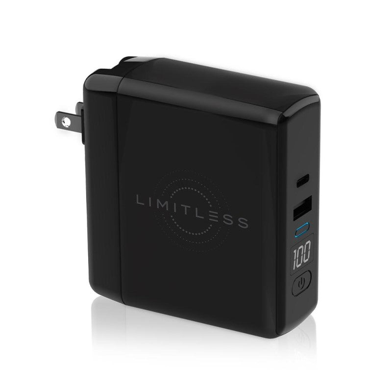 POWERPRO GO 3-IN-1 WALL CHARGER & 10000MAH POWER BANK WITH DIGITAL DISPLAY