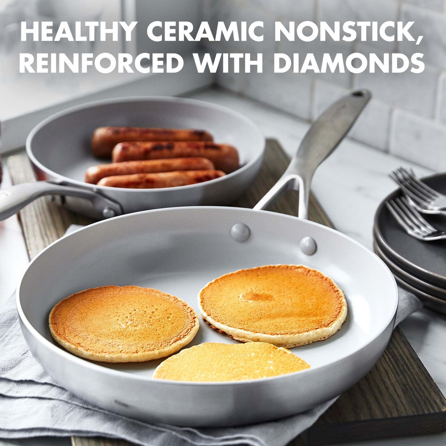 VENICE PRO 8" & 10" SS CERAMIC NONSTICK FRY PAN SET