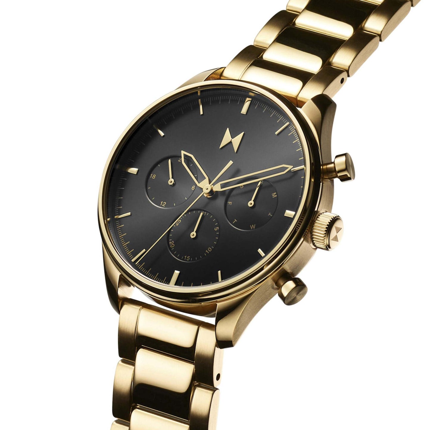 MEN'S AIRHAWK MULTI-DIAL STAINLESS STEEL WATCH