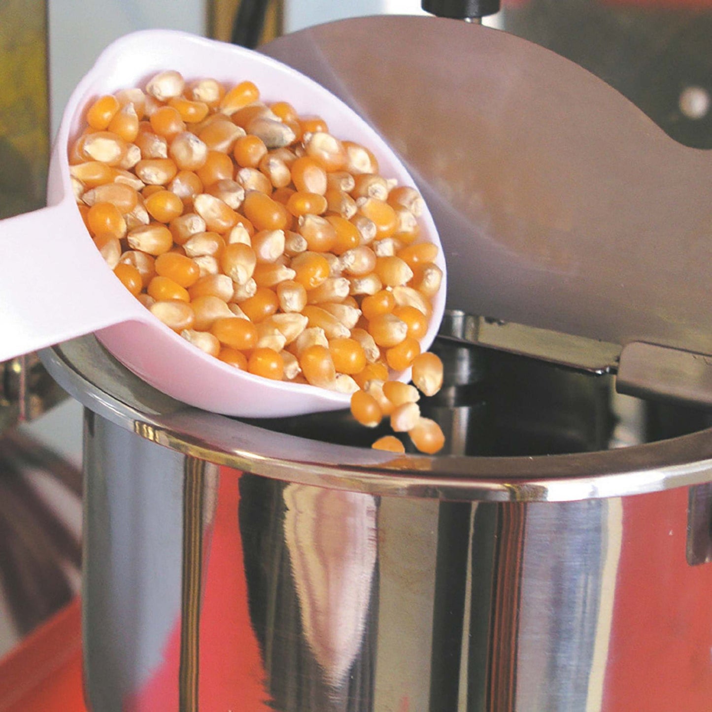 VINTAGE STYLE TABLE TOP KETTLE POPCORN MACHINE