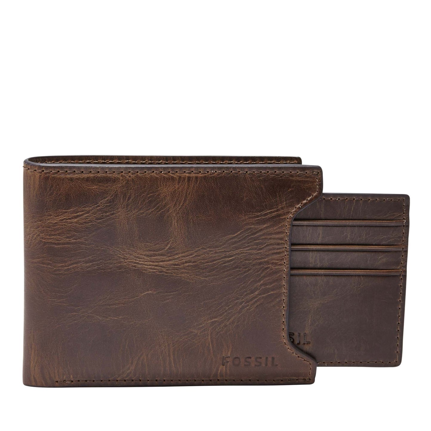 DERRICK LEATHER RFID SLIDING 2-IN-1 WALLET