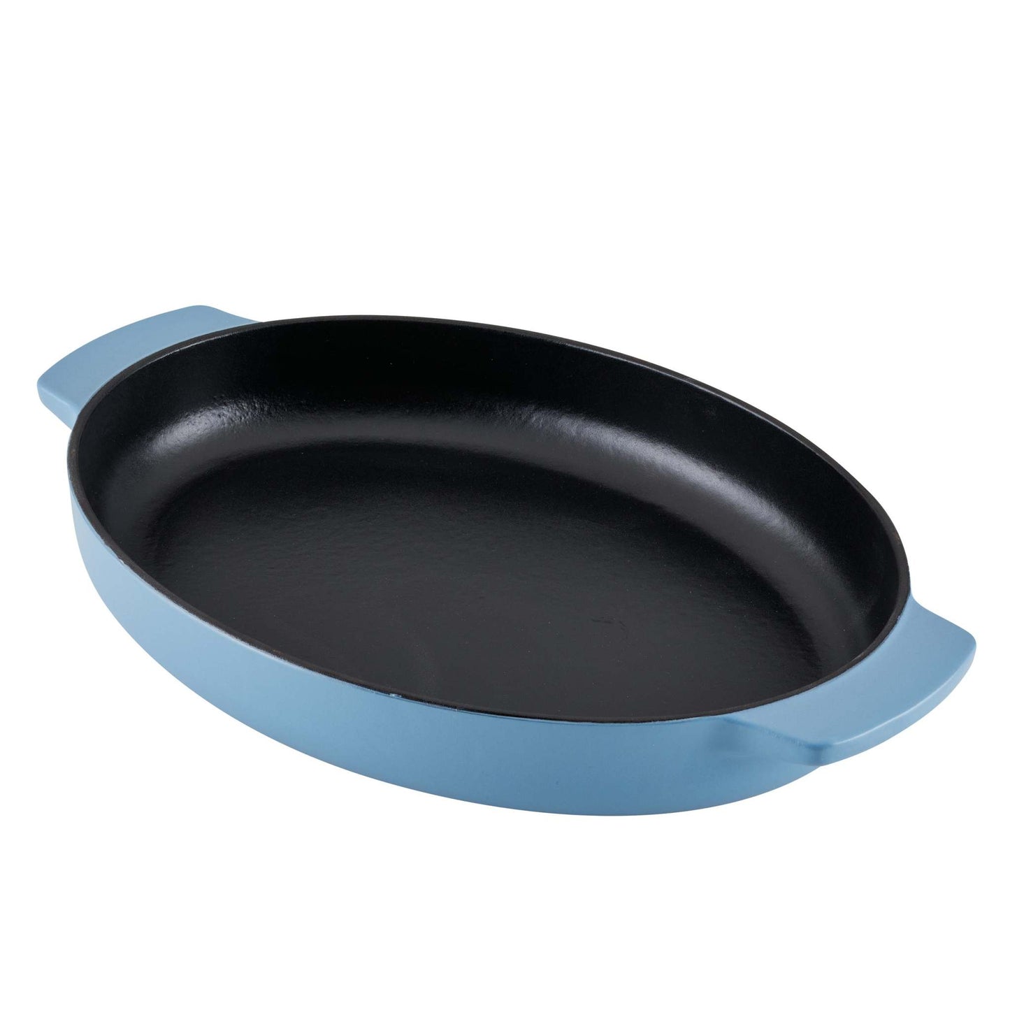 2.5QT ENAMEL CAST IRON OVAL AU GRAUTIN