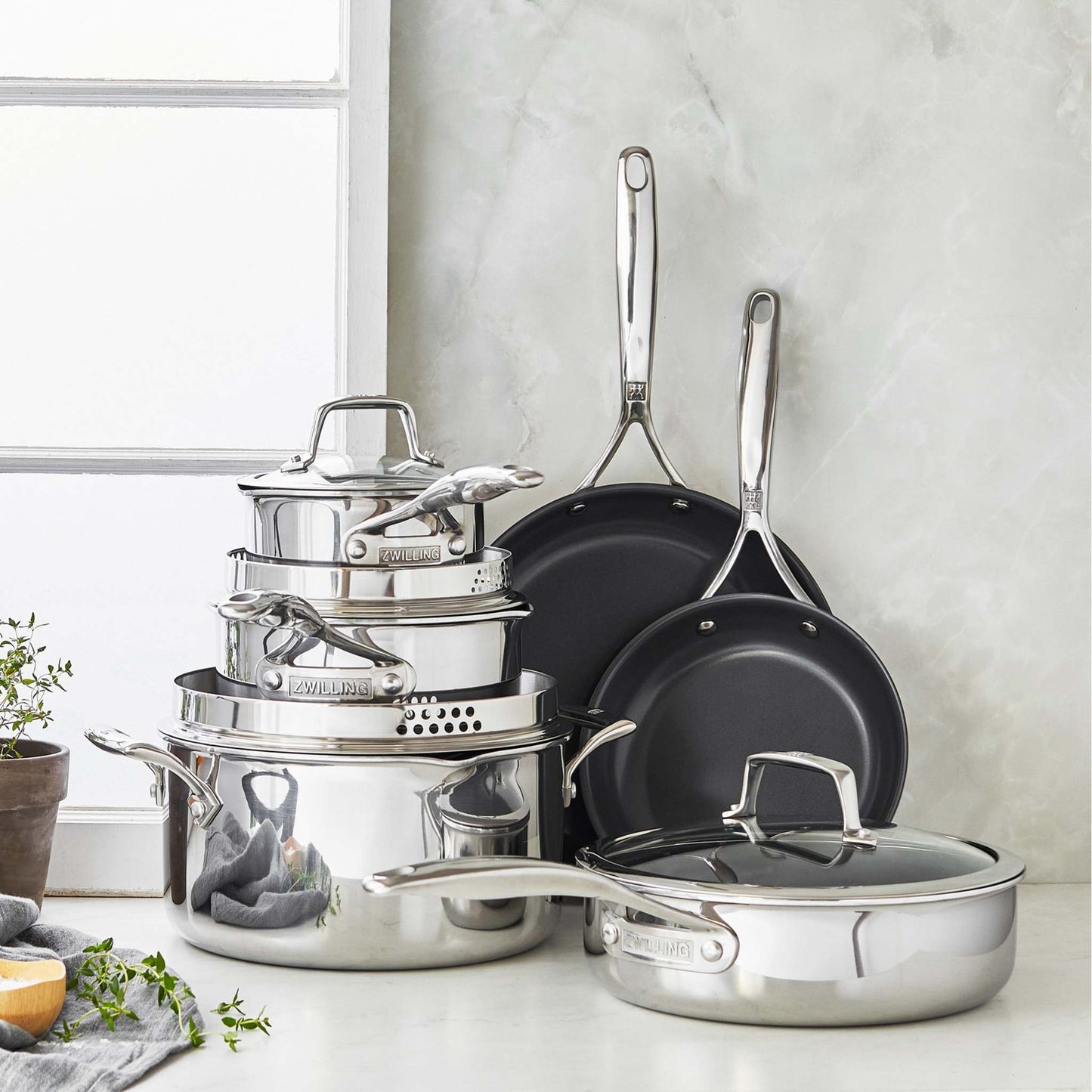 ENERGY PLUS 10PC ULTRA-NONSTICK 3-PLY COOKWARE SET
