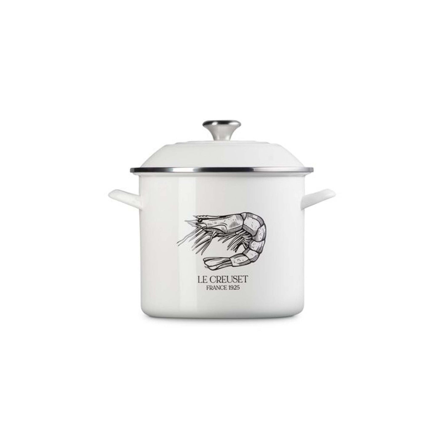 10QT ENAMEL ON STEEL COVERED SHRIMP STOCKPOT W/ LID