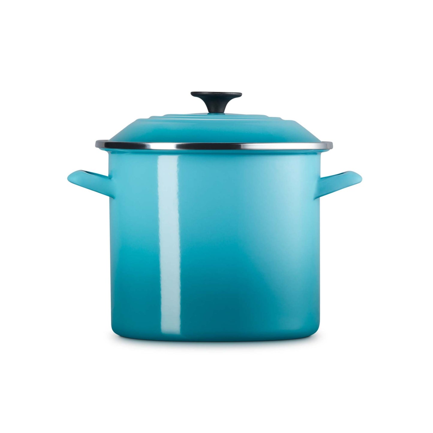 8QT ENAMEL ON STEEL COVERED STOCKPOT CARIBBEAN