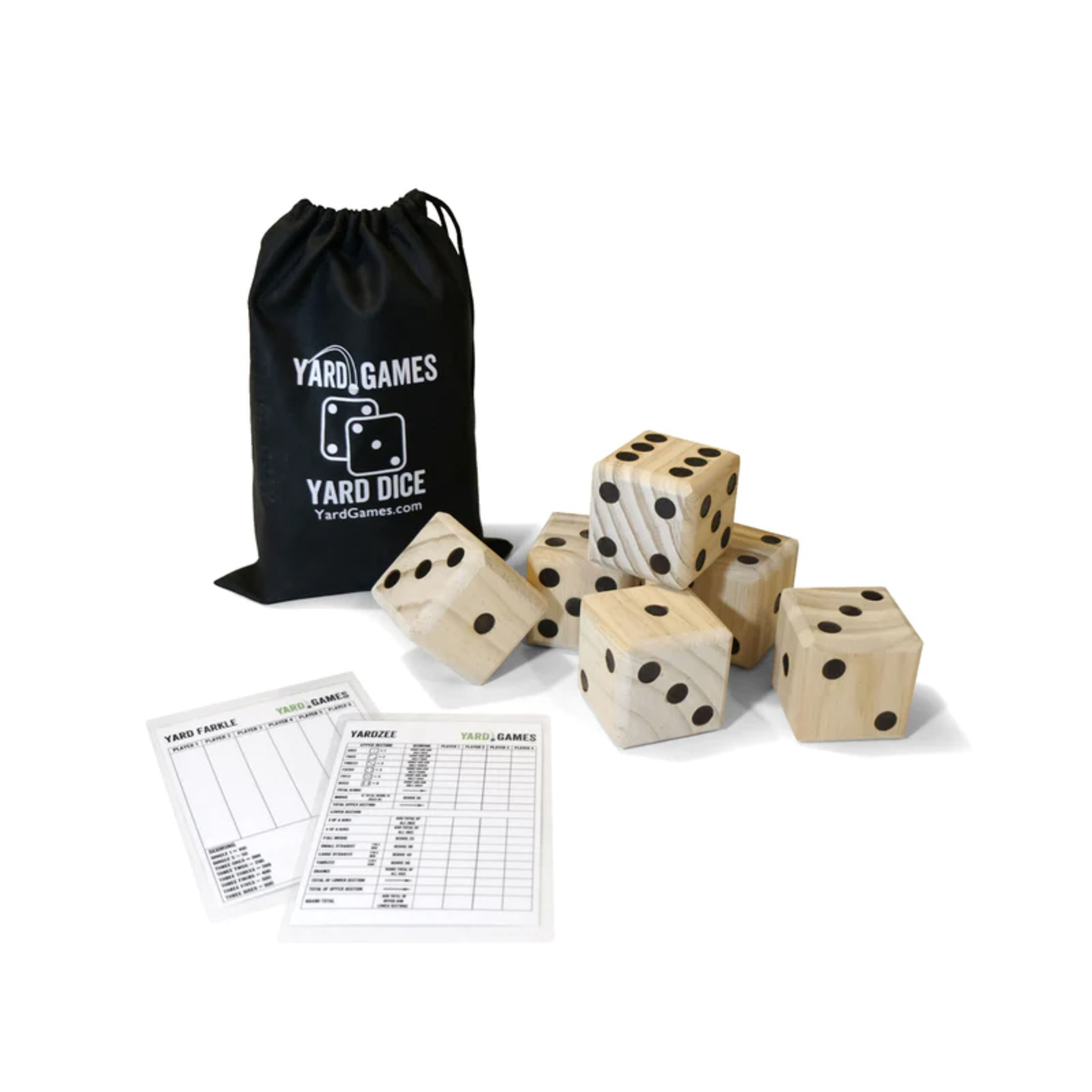 LARGE WOODEN YARD DICE