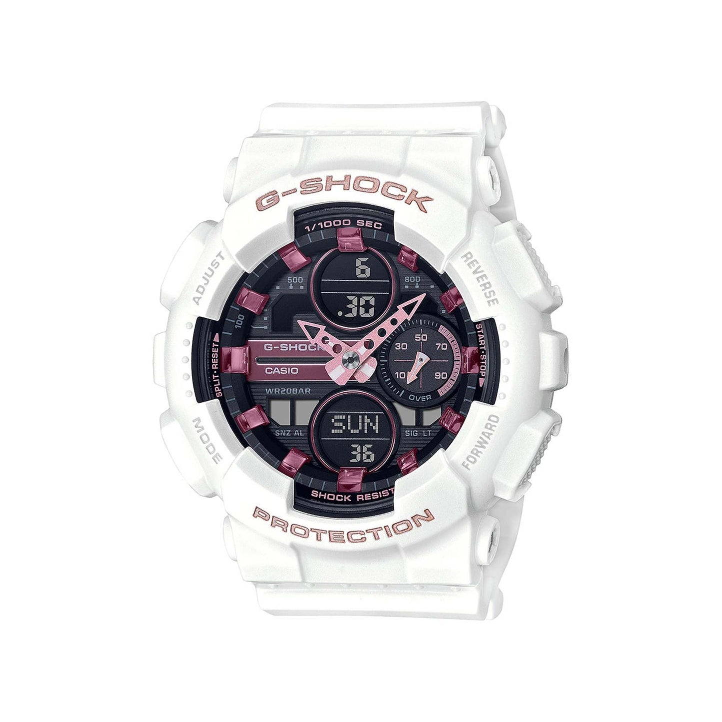LADIES COMPACT G-SHOCK ANALOG/DIGITAL RESIN WATCH
