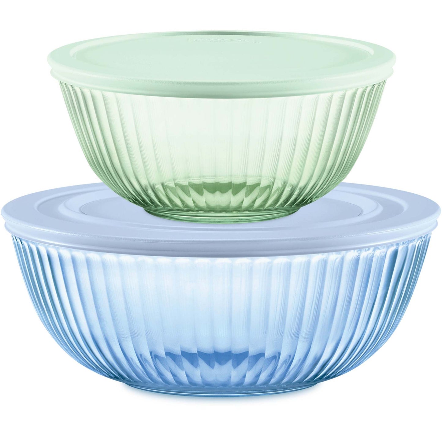 COLORS SCULPTED TINTED DREAMS 4PC LIDDED MIXING BOWL SET