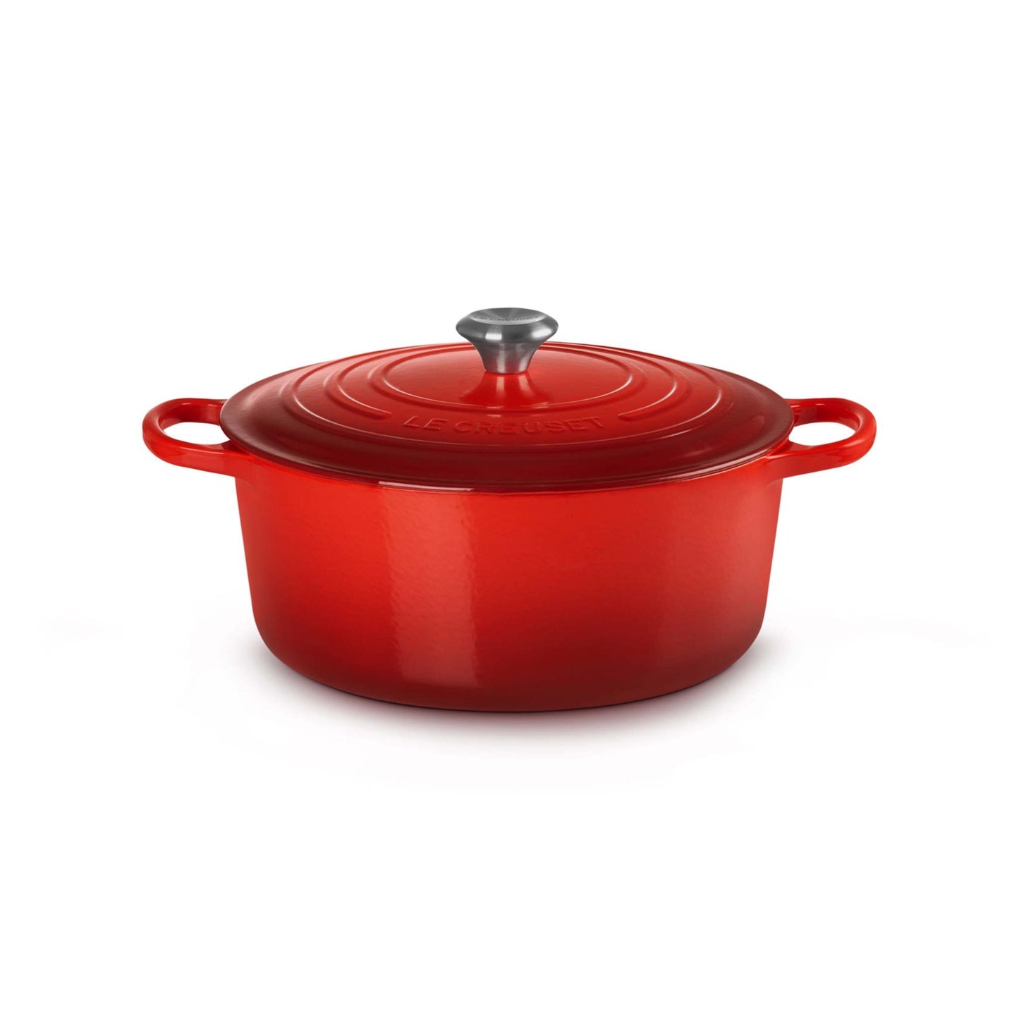 9QT SIGNATURE CAST IRON ROUND DUTCH OVEN CERISE