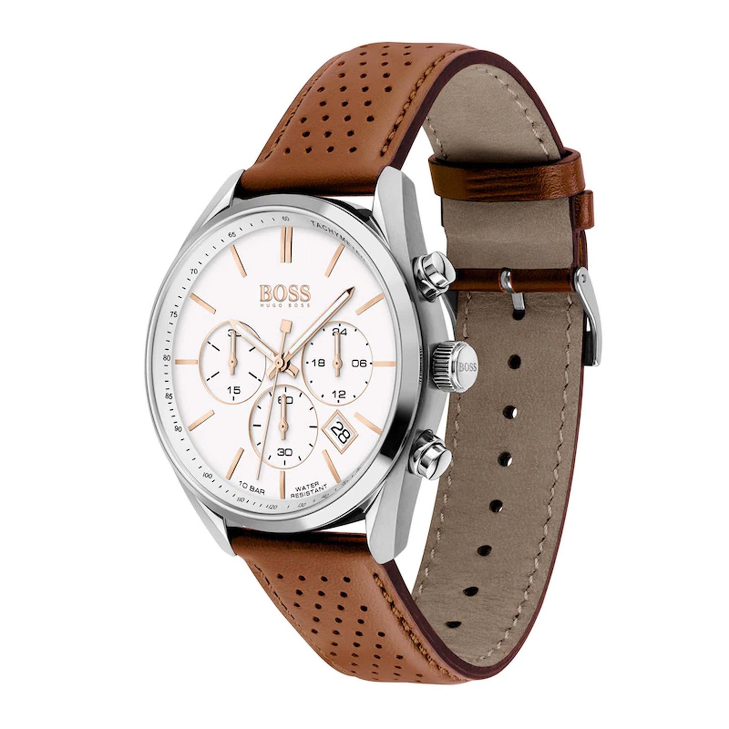 MENS CHAMPION CHRONOGRAPH LEATHER STRAP