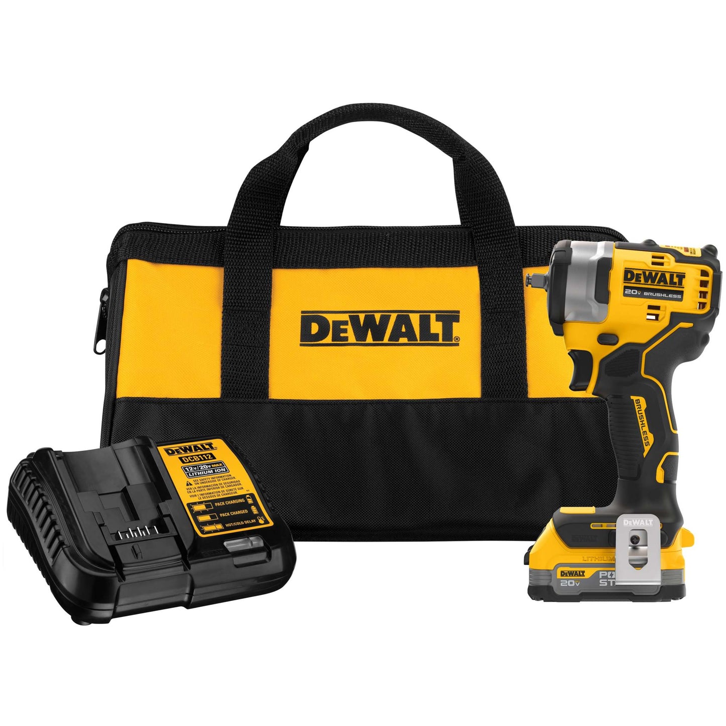 20V MAX 3/8" IMPACT WRENCH KIT W/ HOT RING ANVIL & POWERSTACK BATTERY