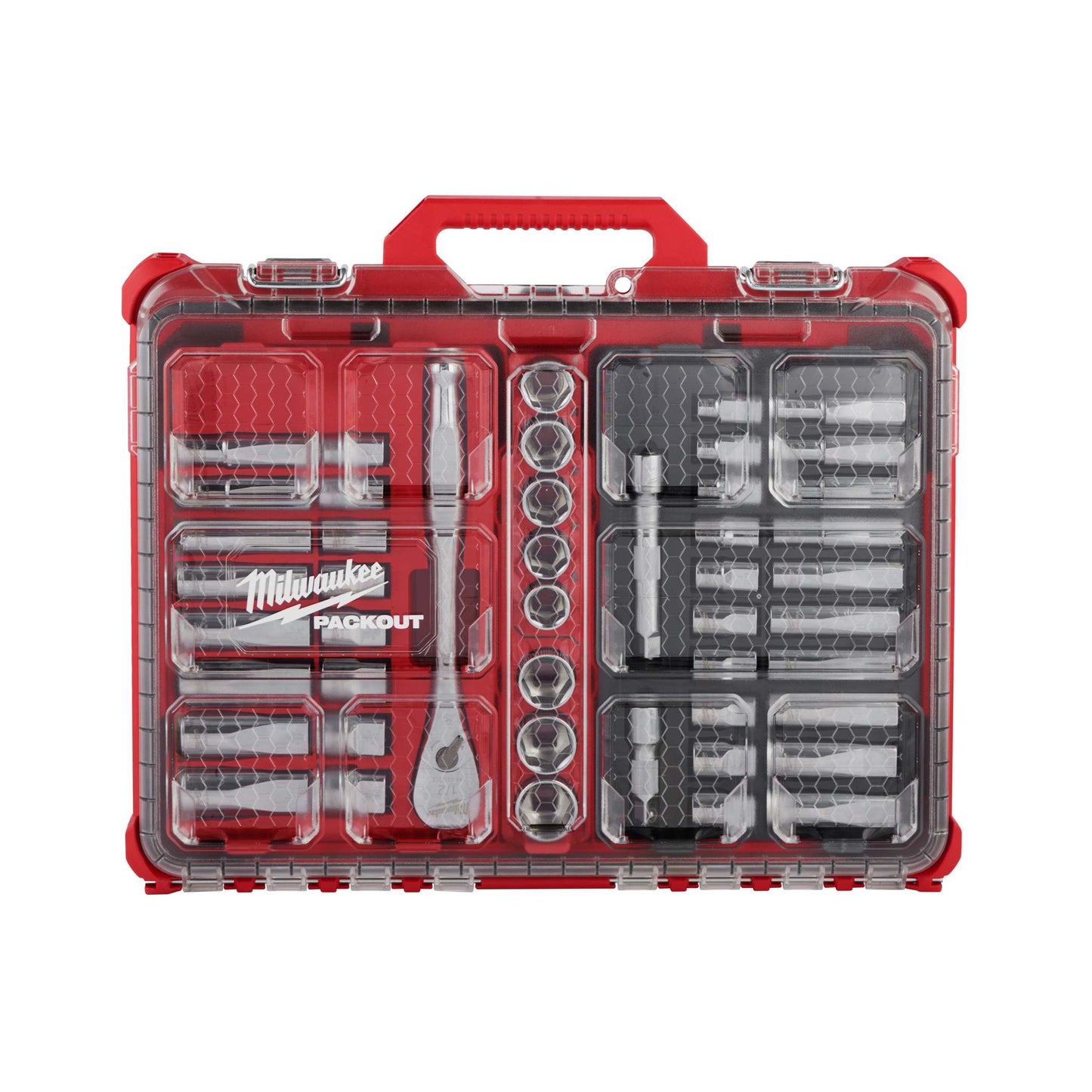 47PC 1/2" DRIVE RATCHET & SOCKET SET W/ PACKOUT LOW-PROFILE ORGANIZER