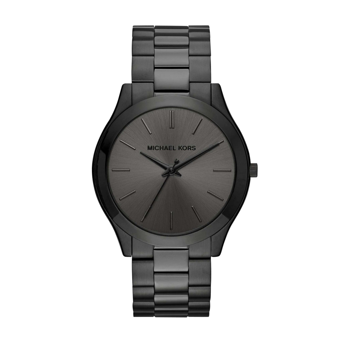 MENS SLIM RUNWAY ION-PLATED STAINLESS STEEL WATCH