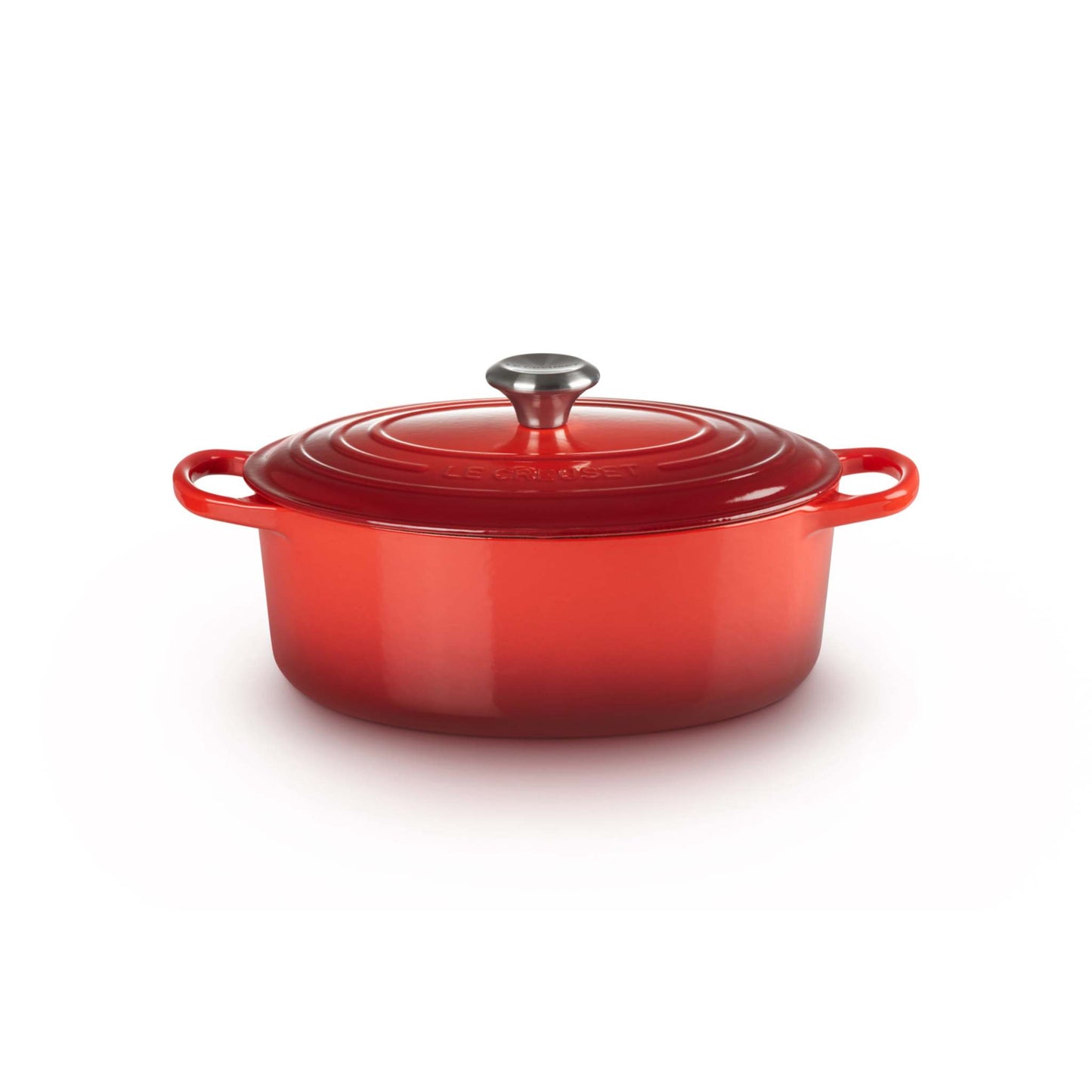 5QT SIGNATURE CAST IRON OVAL DUTCH OVEN CERISE