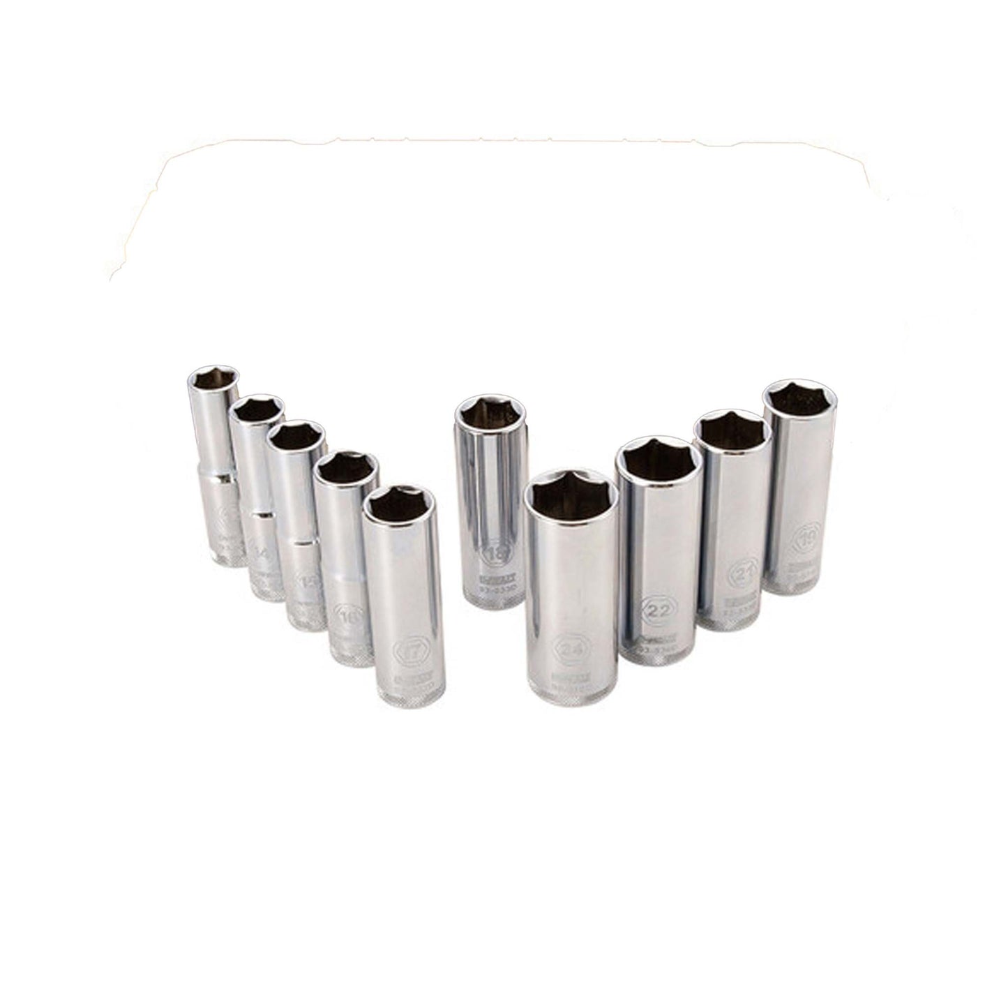 10PC TOUGH BOX 1/2" DRIVE DEEP METRIC SOCKET SET