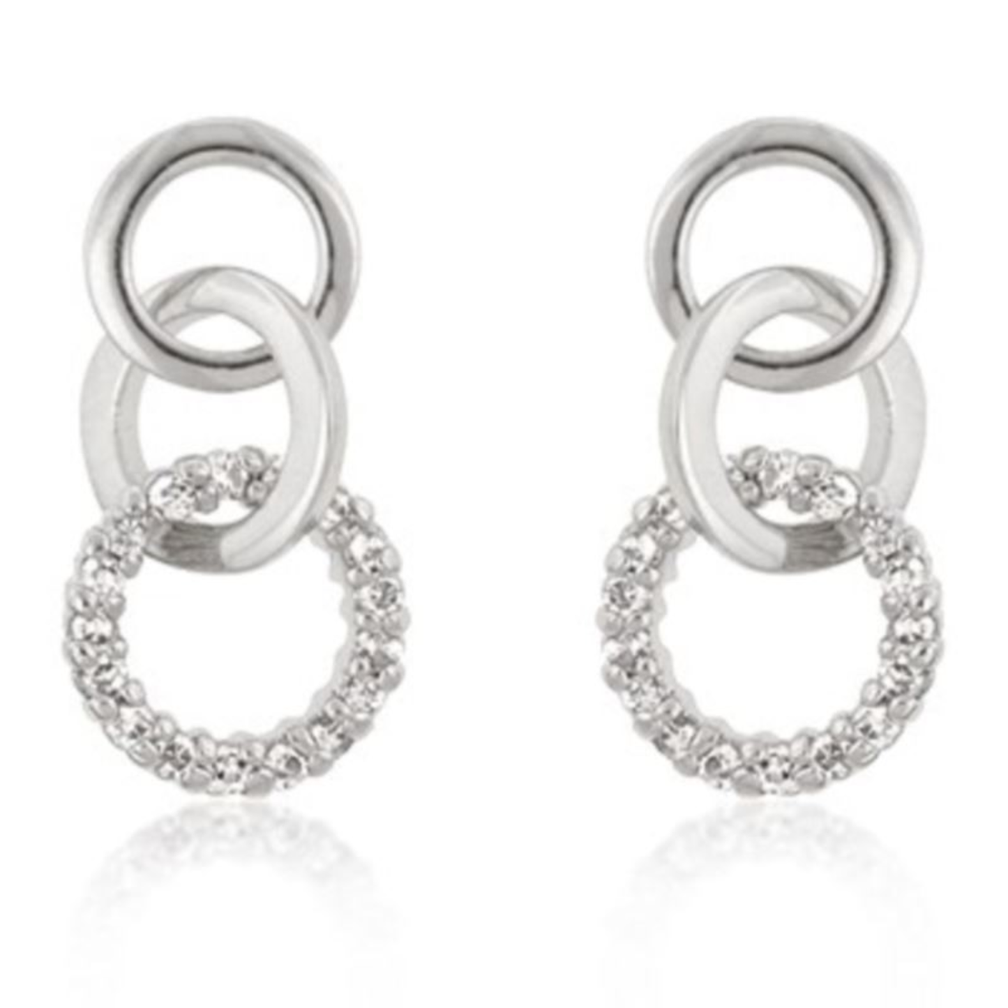 INFINITY CZ EARRING SET