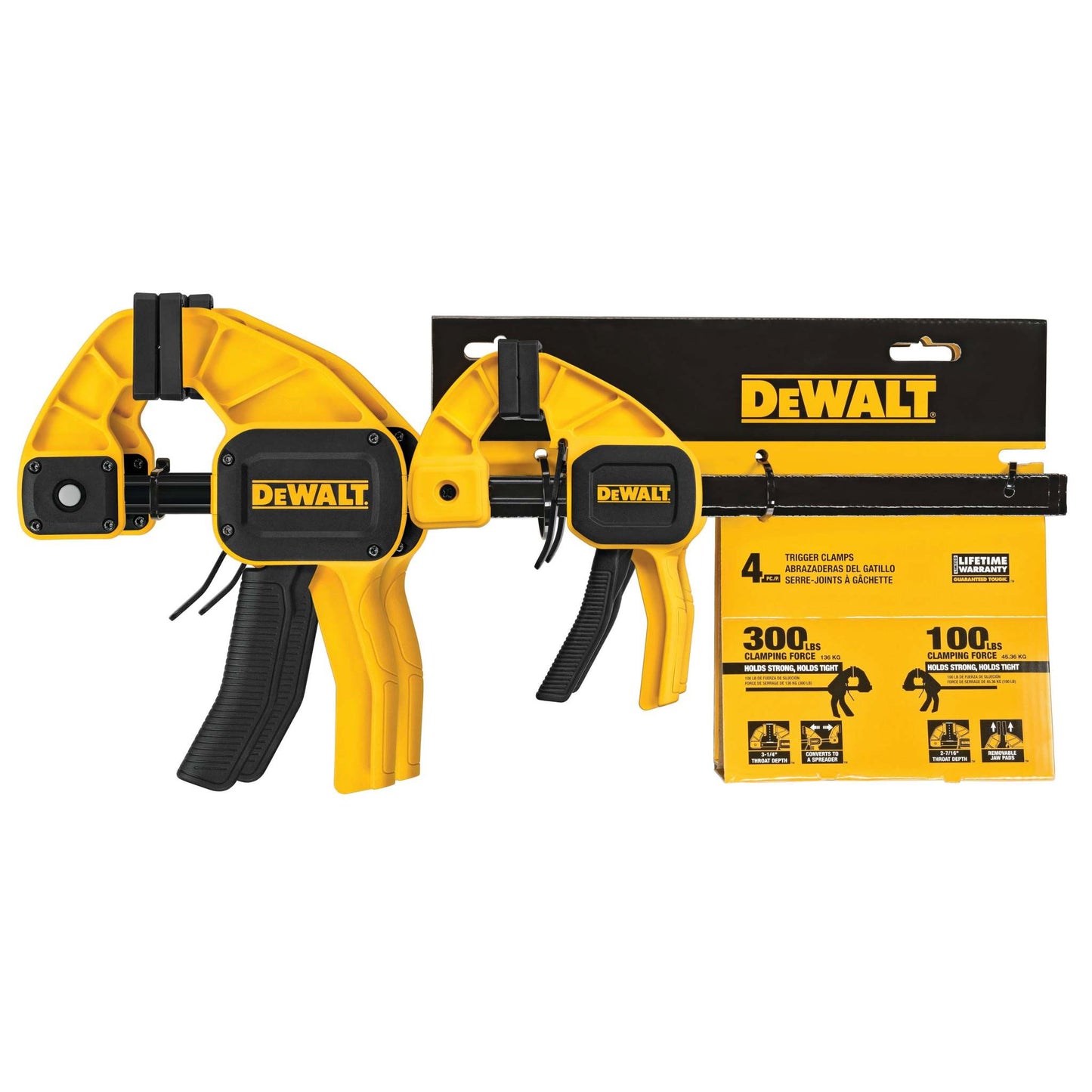 MEDIUM & LARGE TRIGGER CLAMPS 4PK