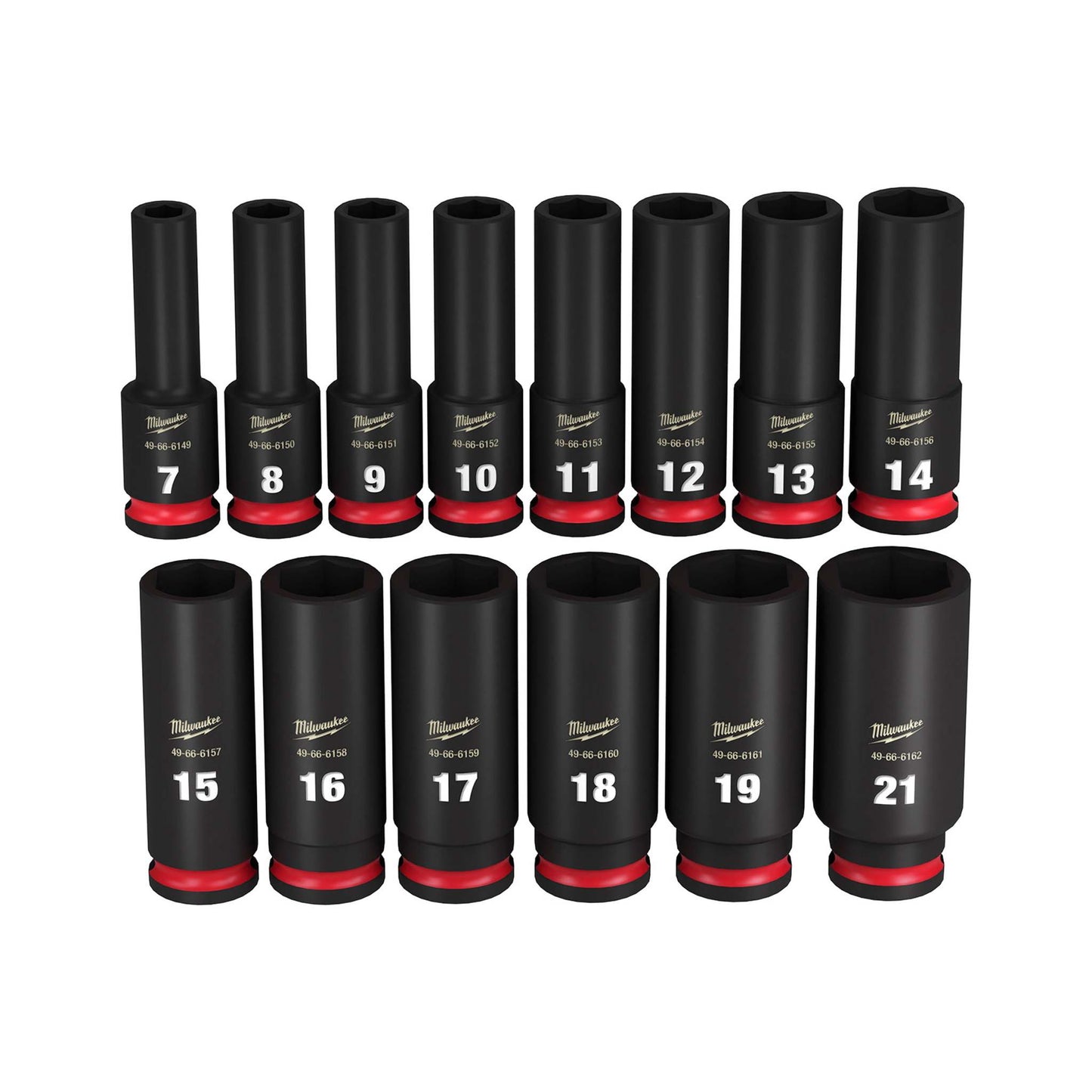 14PC SHOCKWAVE IMPACT DUTY 3/8" DRIVE METRIC DEEP 6 POINT SOCKET SET