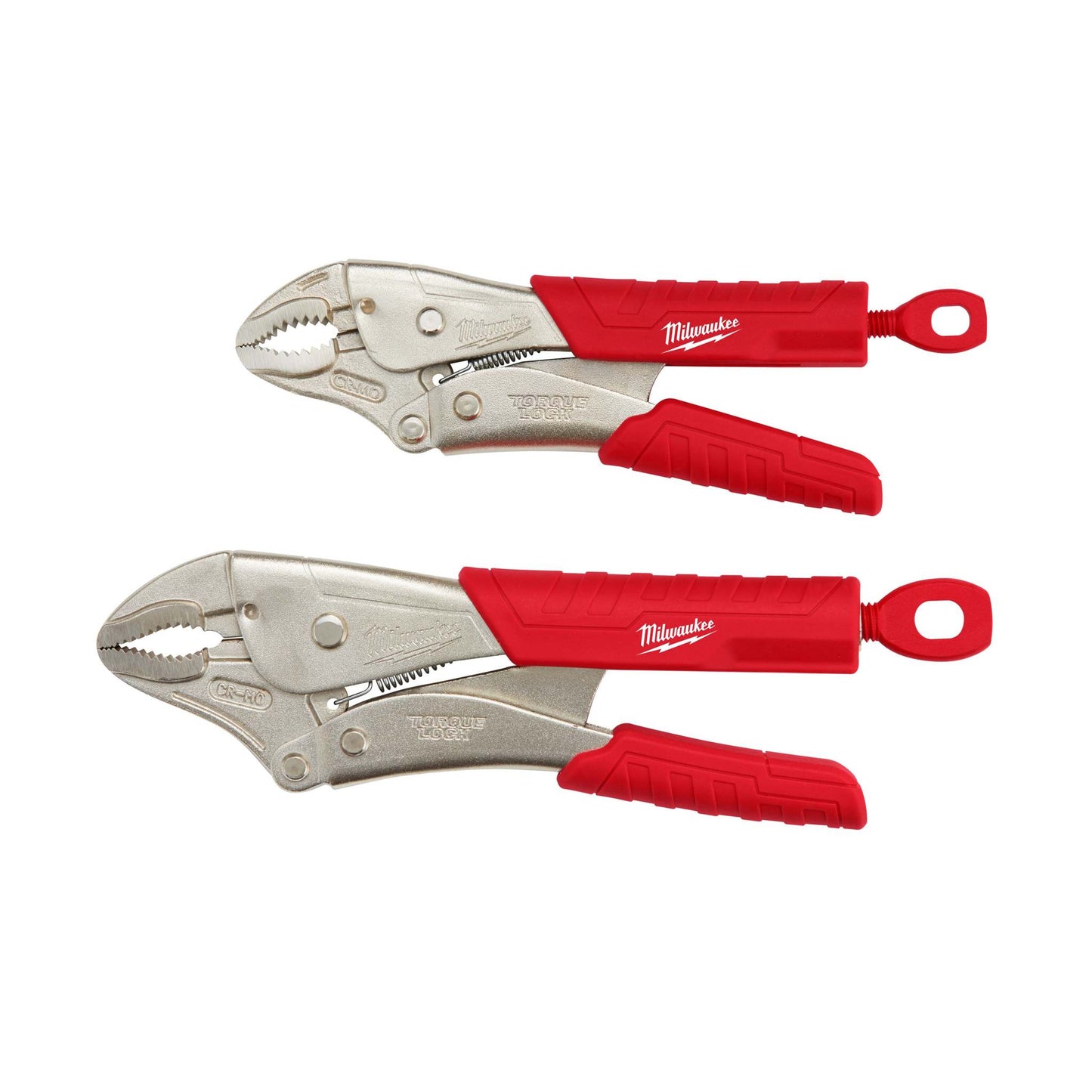 2PC TORQUE LOCK CURVED JAW LOCKING PLIERS SET