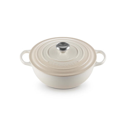 4.5QT SIGNATURE ROUND CAST IRON SOUP POT MERINGUE