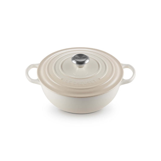 4.5QT SIGNATURE ROUND CAST IRON SOUP POT MERINGUE