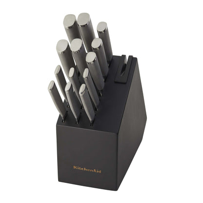 15PC GOURMET SELF-SHARPENING STAINLESS KNIFE BLOCK SET